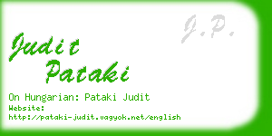 judit pataki business card